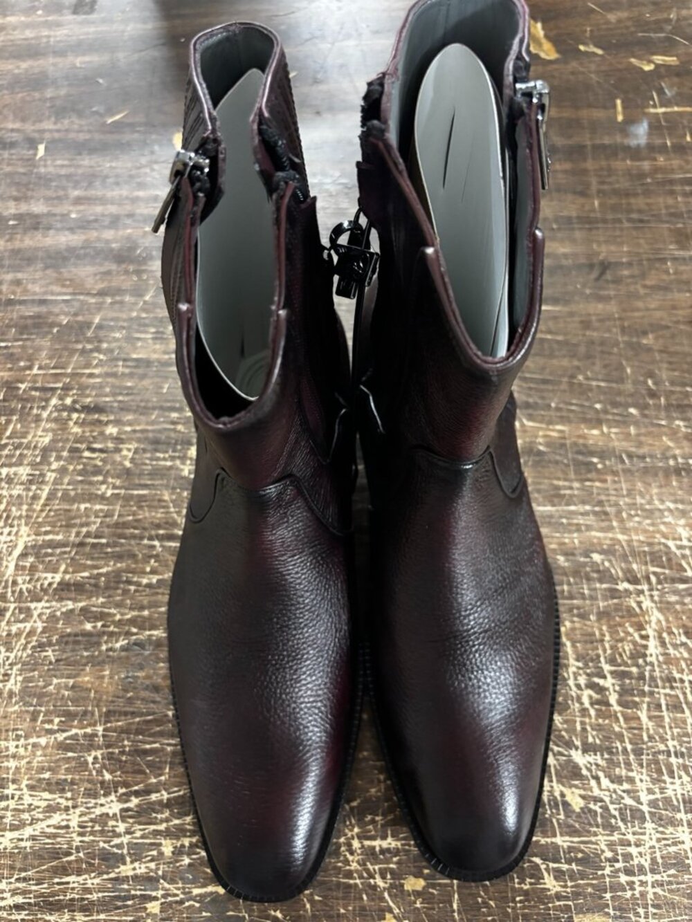 Franco Cuadra Men’s Brown Leather Ankle Boots Size 29.5 New